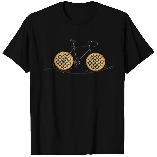 Foody Bicycle Pie Lover Mtb Biker Racing Bike T Shirts