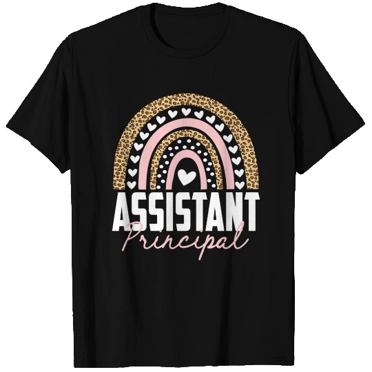 Assistant Principal Rainbow Funny Job Title School T Shirts