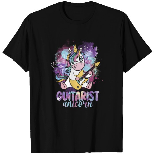 Guitarist Unicorn Music Lover Pony Musician Guitar T Shirts