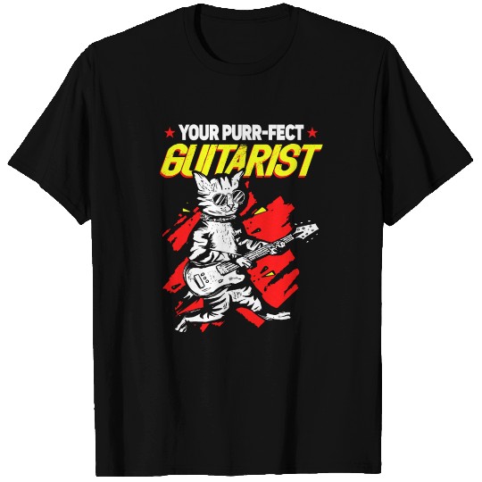Your Purr-fect Guitarist Cat Musician Kitten T Shirts