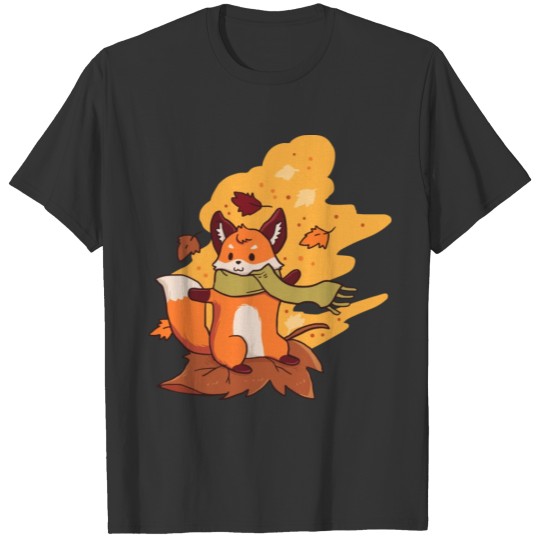 Cute Fox In Autumn Fox Forest Animal T Shirts