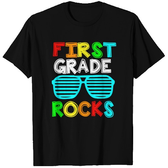 First Grade Rocks Back To School T Shirts