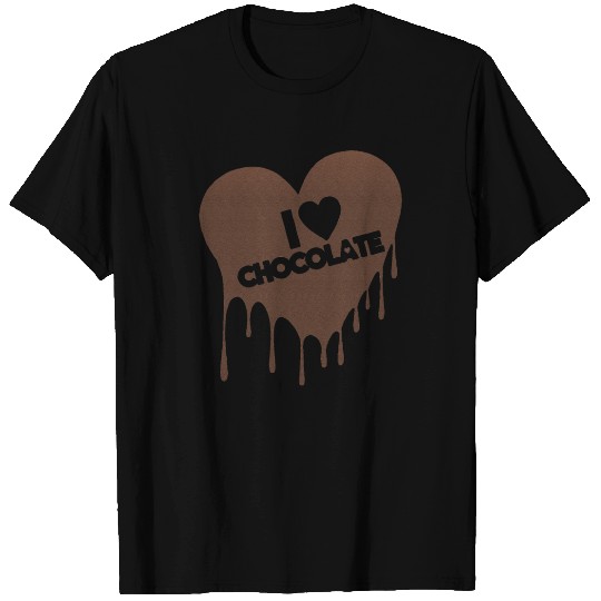 I Love Chocolate Candy Heart Lover T Shirts