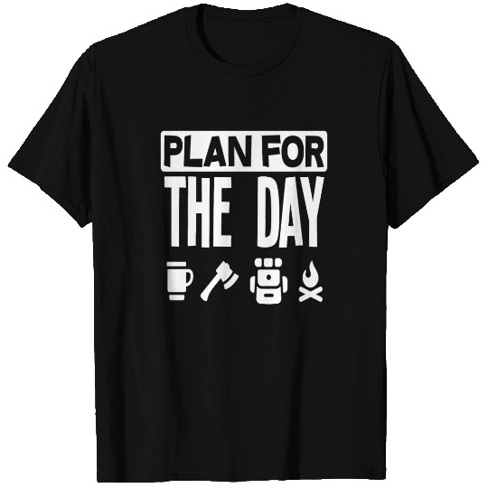 Daily Schedule Nature Camping Camper T Shirts