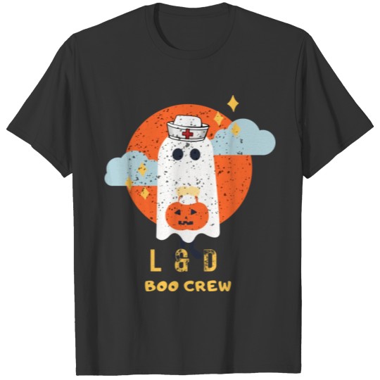 L D Nurse Boo Crew Funny Rn Halloween T Shirts