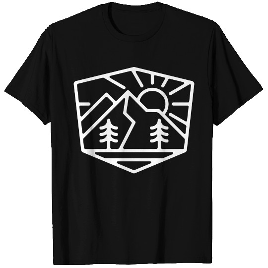 Sunrise And Mountain For Dark T Shirts