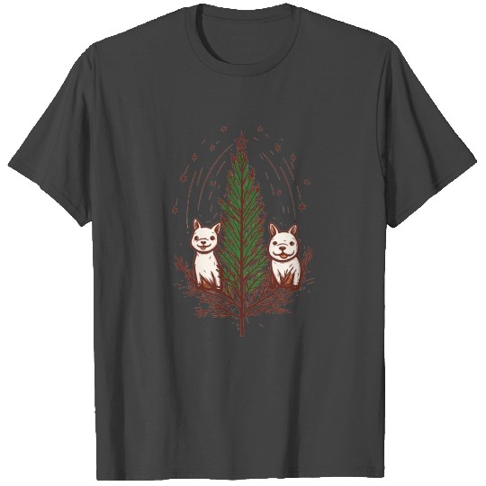 Puppy Love Christmas Tree T Shirts