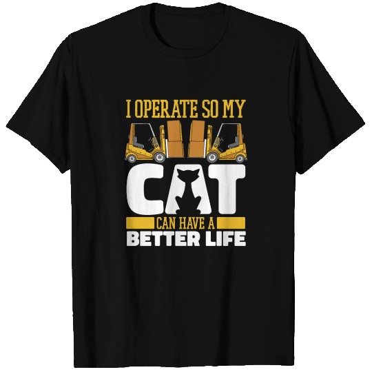 Forklift Operator Forklifter Cat T Shirts