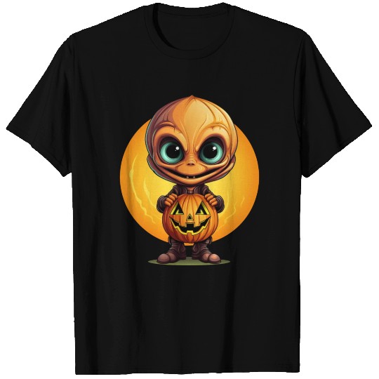 Halloween Alien - Orange Extraterrestrial with T Shirts
