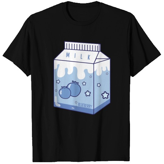 Japanese Aesthetics Kawaii Blueberry Milk T Shirts