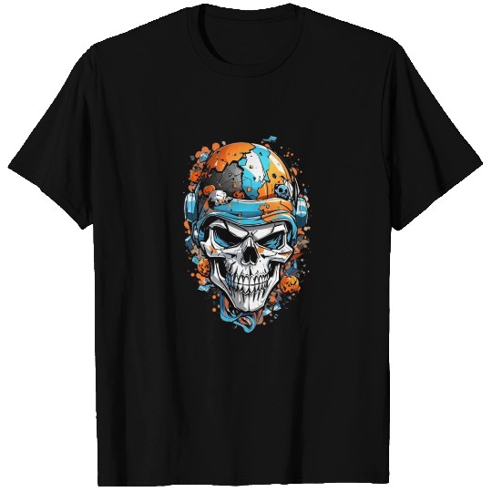 Skeleton head transformed T Shirts