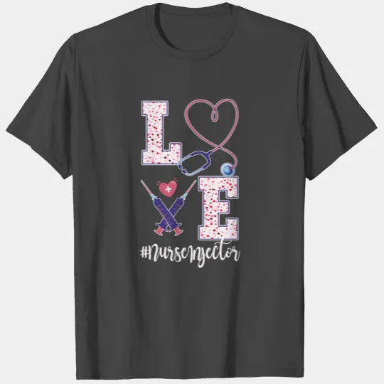 Nurse Injector Valentine's Day Design T Shirts