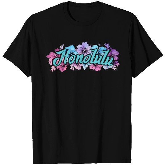 Honolulu Hawaii Hibiscus T Shirts
