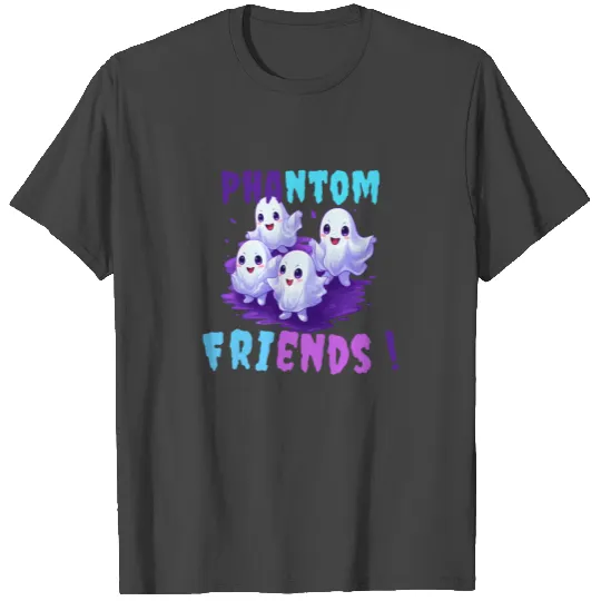 Join the Phantom Friends: Kids' Halloween T Shirts