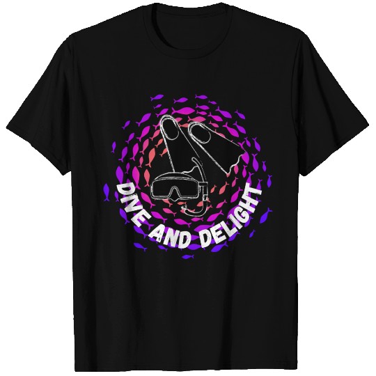 Dive Delight Scuba Diving Ocean Lover T Shirts