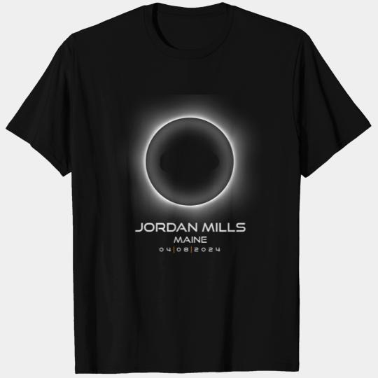 2024 Jordan Mills Maine Eclipse Souvenir Memento T Shirts