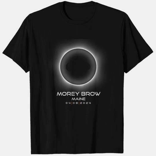 2024 Morey Brow Maine Eclipse Souvenir Memento T Shirts