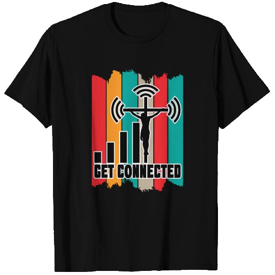 Get Connected Love Jesus Christian Christmas T Shirts
