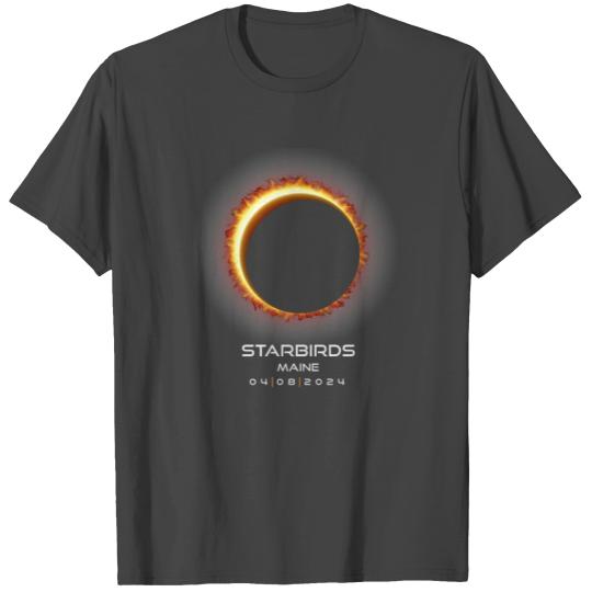 2024 Starbirds Maine Eclipse Memento Souvenir T Shirts