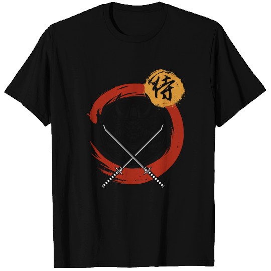 Samurai Warrior with Swords T Shirts
