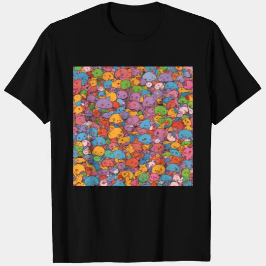 Wombat Horde - Colorful Graphic T Shirts