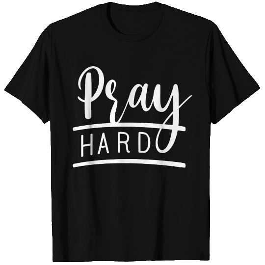 Pray Hard Love Jesus Christian Christmas T Shirts