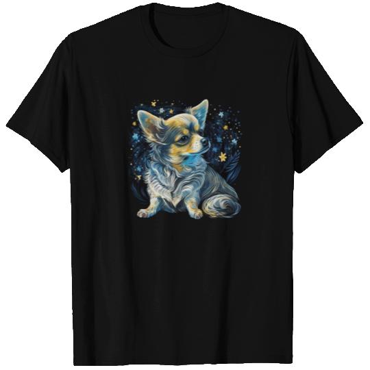 Chihuahua | Van Gogh Art Starry Night Beautiful T Shirts