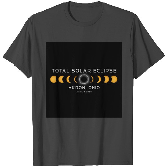 Akron Ohio 2024 Eclipse Cool Souvenir April 8 T Shirts