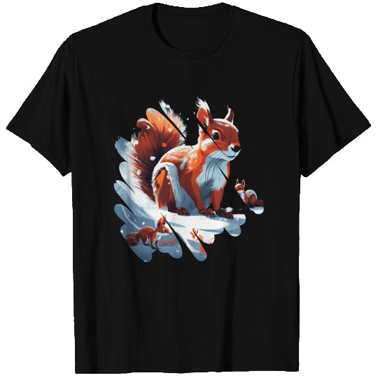 Winter squirrel T Shirts