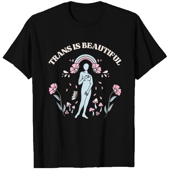 Trans Is Beautiful Retro Transgender Pride Gift T Shirts