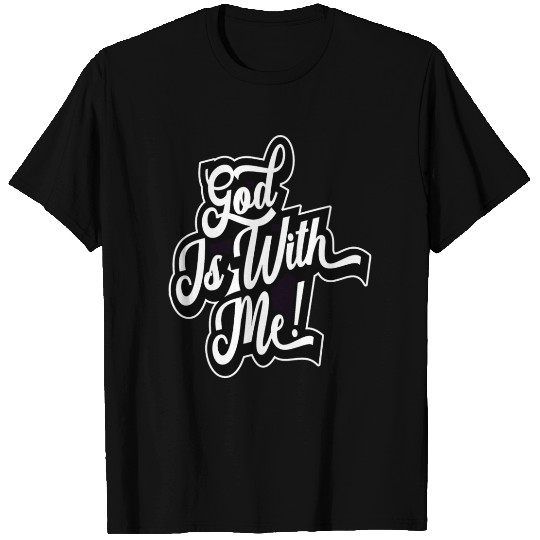 God Is With Me Love Jesus Christian Christmas T Shirts