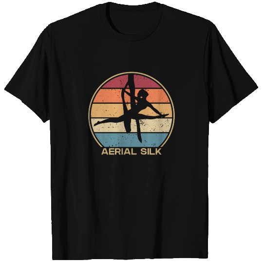 Retro Aerial Yoga Aerialist Gymnastics Dancer T Shirts