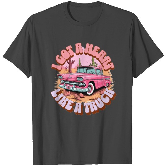 Country, western, Heart Like A Truck, Western Boho T Shirts