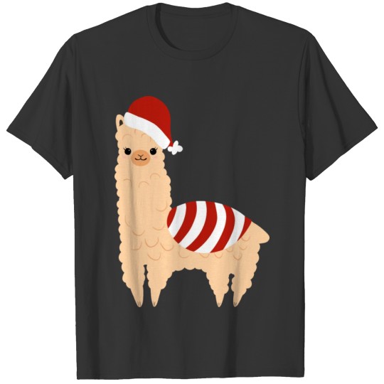 Cute Christmas Llama T Shirts