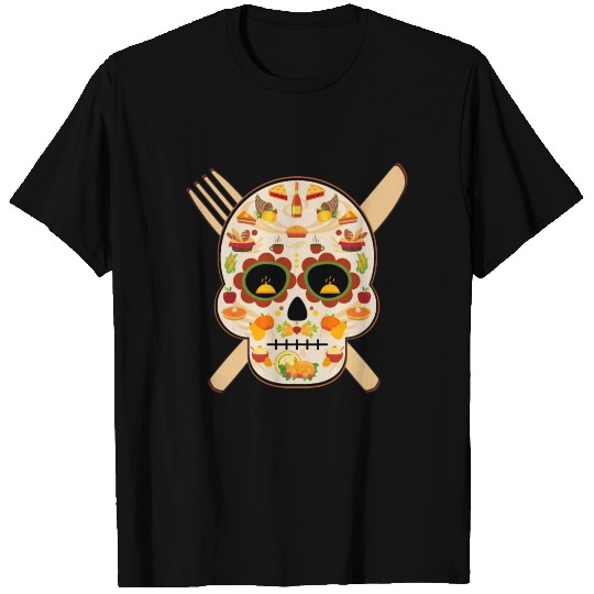 Fall Harvest Skull T Shirts