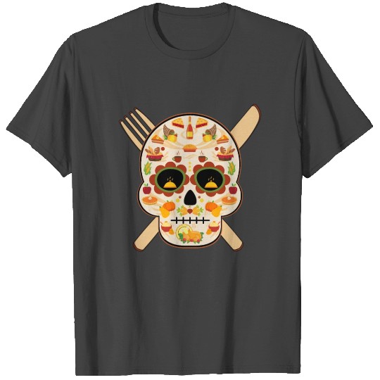 Fall Harvest Skull T Shirts