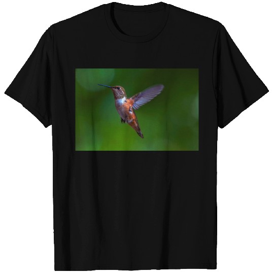 Hummingbird In Flight, Sticker, T Shirts