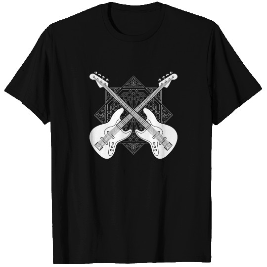 Bass Guitar Bassist Pattern T Shirts