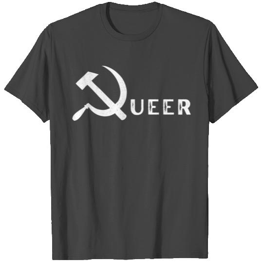 Queer Communist Hammer And Sickle T Shirts