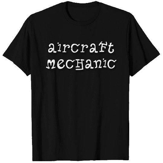 Aircraft Mechanic Simple T Shirts