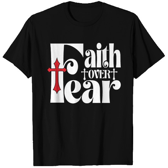 Faith Over Fear Love Jesus Christian Christmas T Shirts