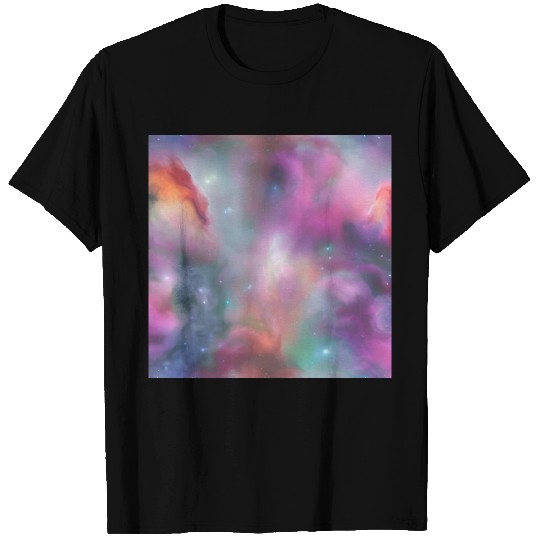 Galaxy nebula abstract design T Shirts