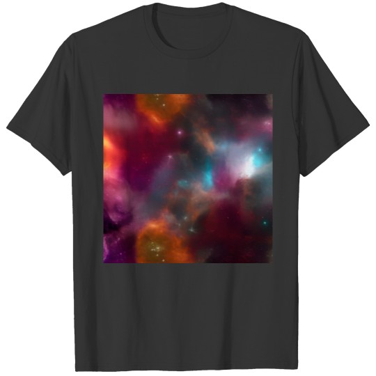 Galaxy nebula abstract design T Shirts