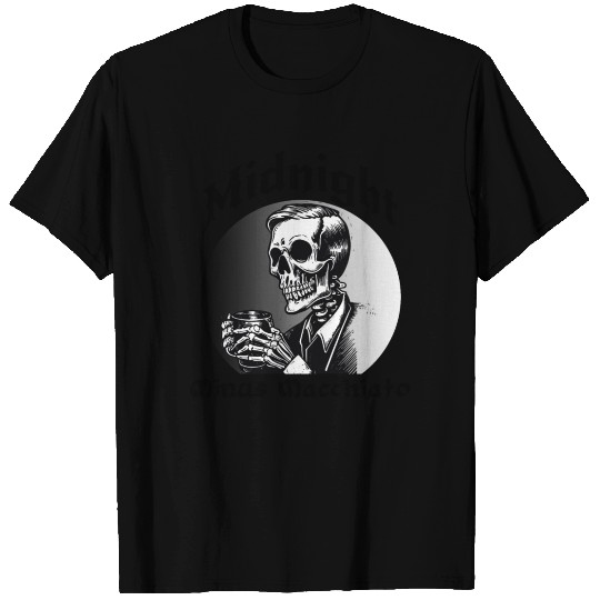 Holloween Skeleton Coffee Funny Skull Caffeine T Shirts