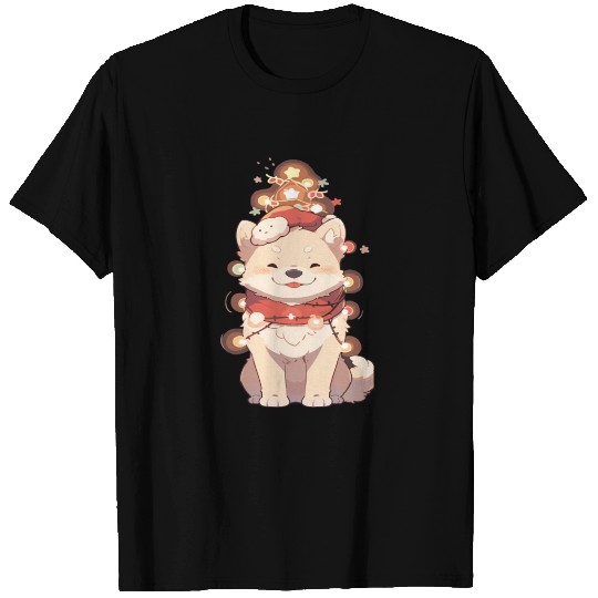 Corgi Corgi Dog Christmas Dog Light Chain T Shirts