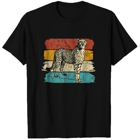 vintage retro Cheetah face T Shirts