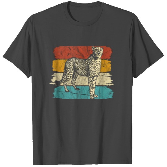 vintage retro Cheetah face T Shirts