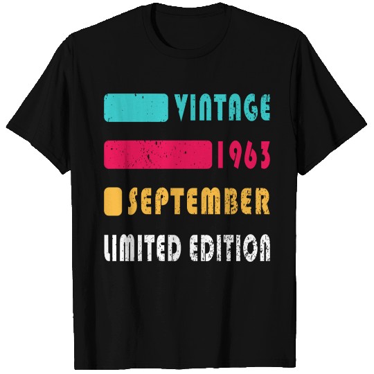september 1963 Anniversary september 1963 septembe T Shirts