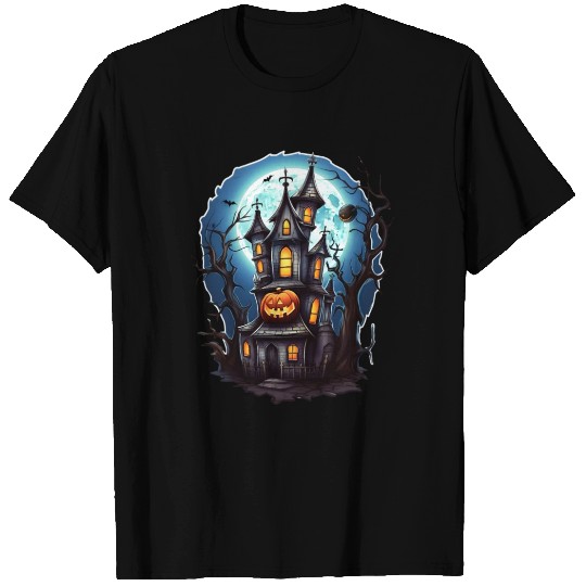 Haunted House Halloween T Shirts