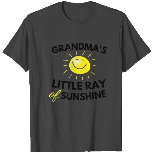 Grandma's Little Ray Of Sunshine Cute Baby T Shirts